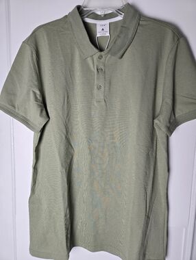 Men's Classic Polo Shirt in Sage Green
